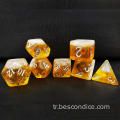 Bescon Beer Zar Seti, Yenilik 7 PCS Beerdice Polyhedral D&D DND Zar Seti 7 PCS, Dungeons ve Dragons Zar